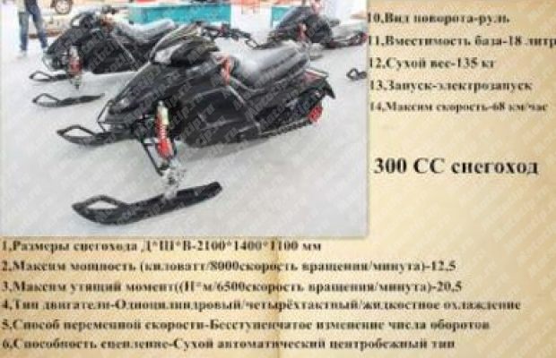 300 CC снегоход из Китая