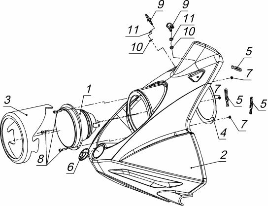 Капот M10700050 - Средство малой механизации РЫБИНКА -01