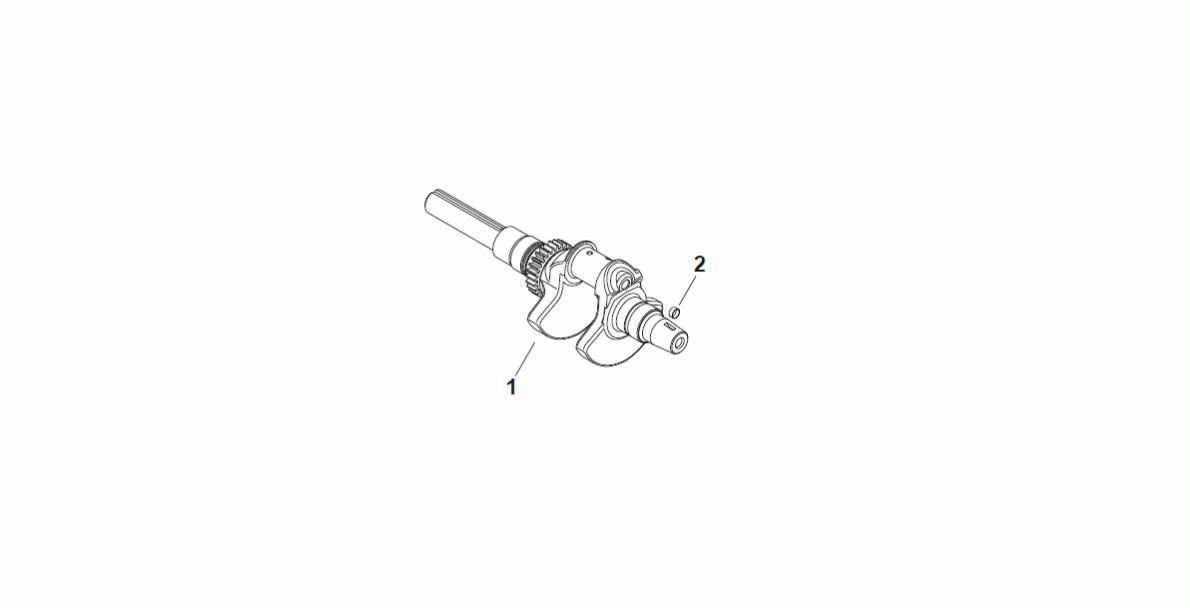 Вал коленчатый  двигателя Kohler ЕCH 749-3041 - Снегоход Буран 4ТД
