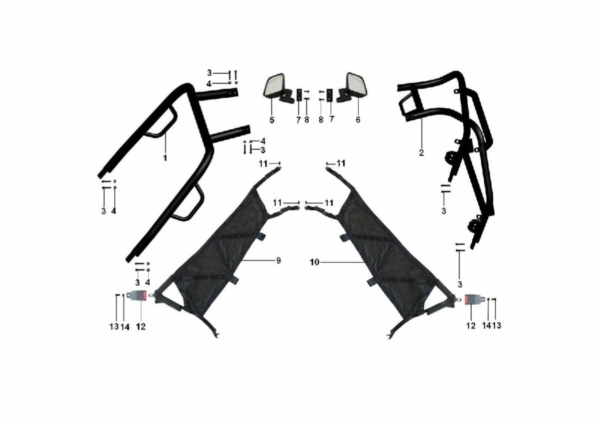 Каркас защитный - Квадроцикл РМ 800 UTV