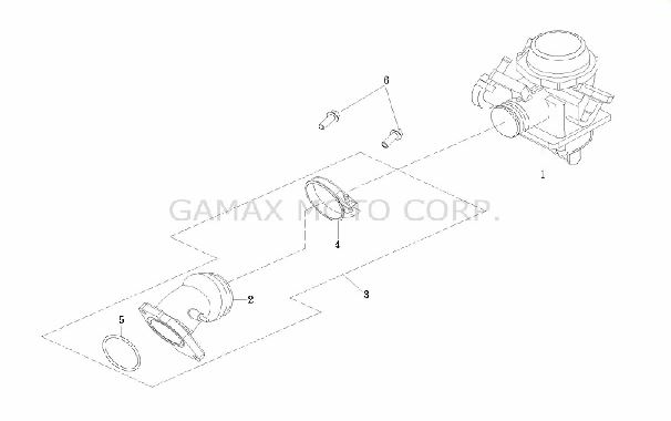 Карбюратор в сборе - Квадроцикл Gamax AX600