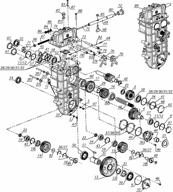 Коробка передач С40602950-03 - Снегоход ТАЙГА Барс 850